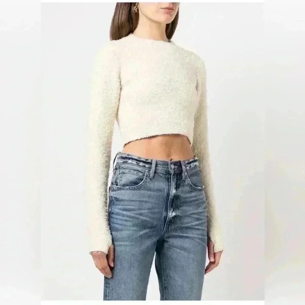 Alix NYC Zane long sleeve cropped sweater